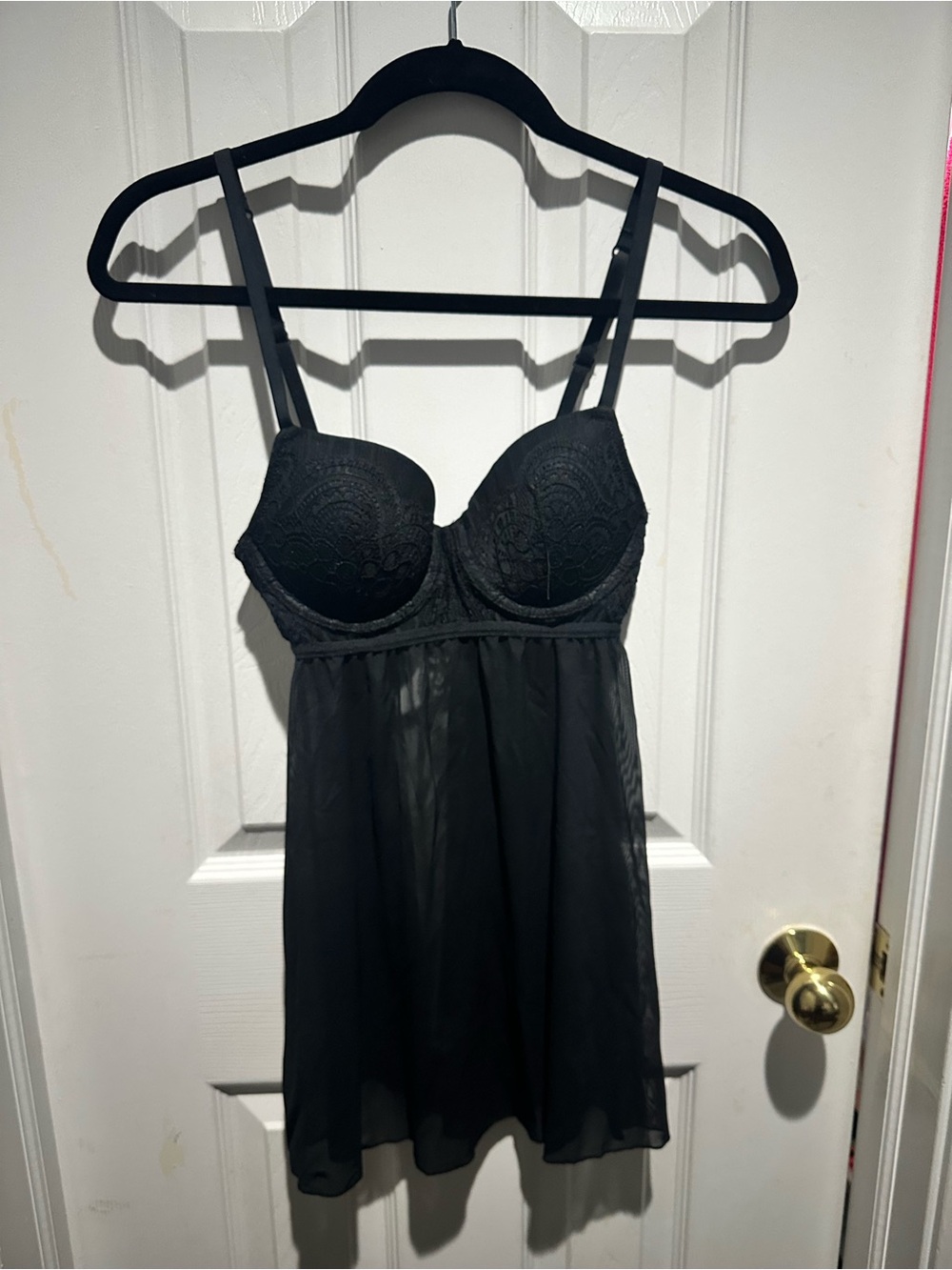 Auden Black Lace Babydoll Chemise